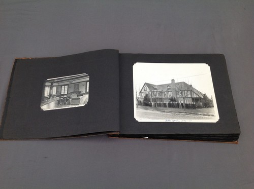 Antikes Leder Fotoalbum, überwiegend Schnappschüsse aus den 30er und 40er Jahren - Bild 2 von 24