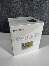 Memorex Slim CD DVD Jewel Cases Multi-Color 30 Pack New Sealed