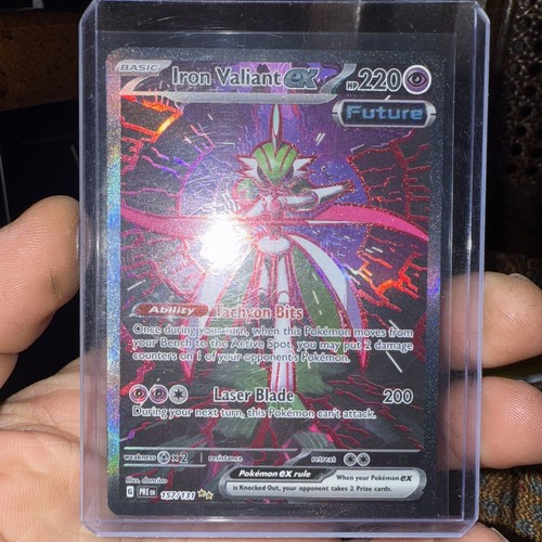 Pokemon TCG Prismatic Evolution Iron Valiant ex 157/131 Special Illustration Rar