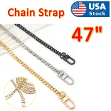 47" Replacement Metal Purse Chain Strap Handle Shoulder Crossbody Handbag Bag