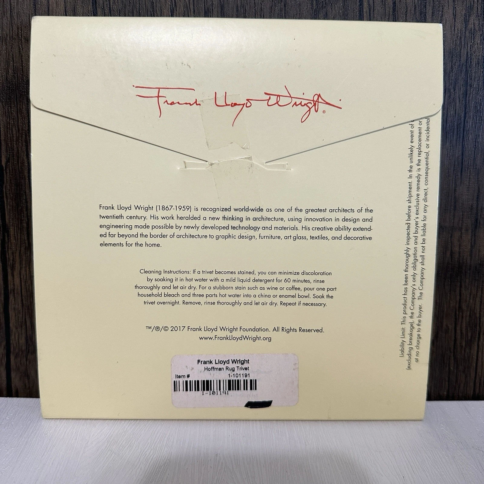 CoasterStone Frank Lloyd Wright Trivet - Thumbnail 2