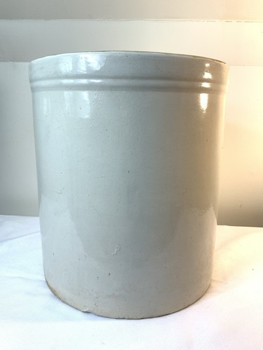 Antique Stoneware Crock YORK P Keystone 4 Gallon Glazed 13 x 11" No Chips Cracks - Picture 5 of 9