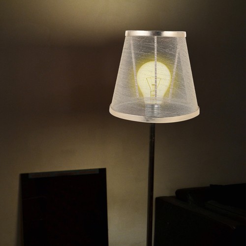 Fabric Lampshade Shades for Hanging Transparent Replacement Table - Foto 7 di 12