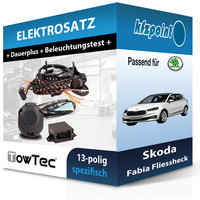 Towtec E-Satz 13Polig Fahrzeugspezifisch Passend FüR Skoda Fabia Fliessheck Neu