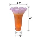 Meyda Tiffany 10177 Purple/Amber Replacement Lily Shade