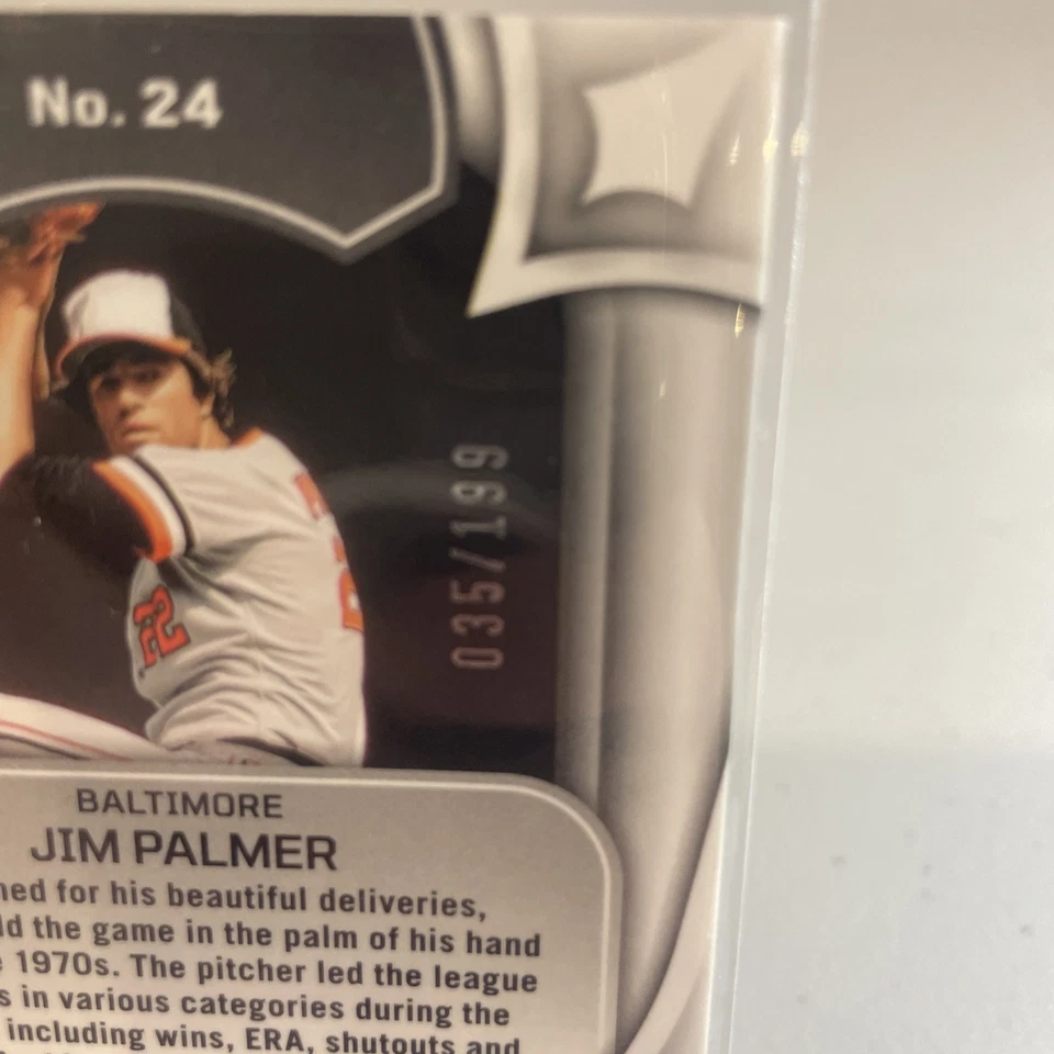 2023 Panini Chronicles Crusade Jim Palmer /199 Red Wave Prizm Baltimore Orioles - Image 3 of 3