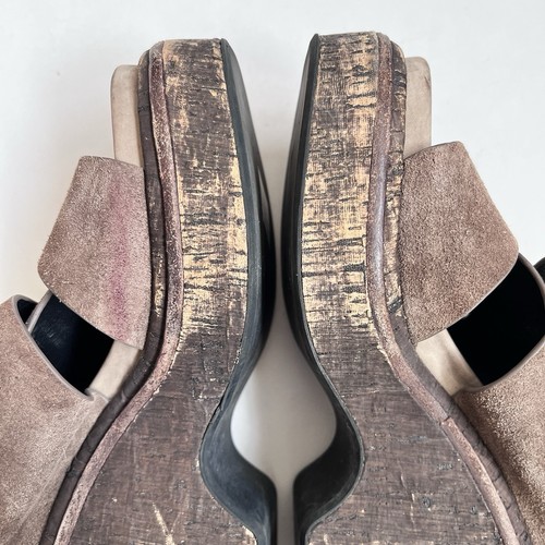 Rag & Bone Brown Suede Sommer Wedge Samdals Size 6.5 - Picture 11 of 14