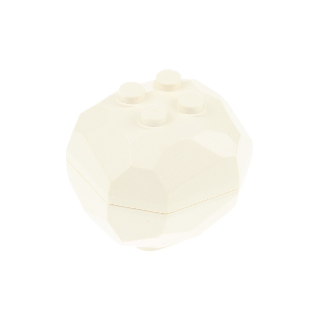 1X Lego Rock Block 4X4X3 White Rock Ice Block Stone 30293 30294 30294C01
