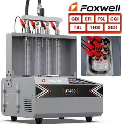 FOXWELL JT400 GDI EFI Fuel Injector Tester Cleaner Ultrasonic Cleaning Machine