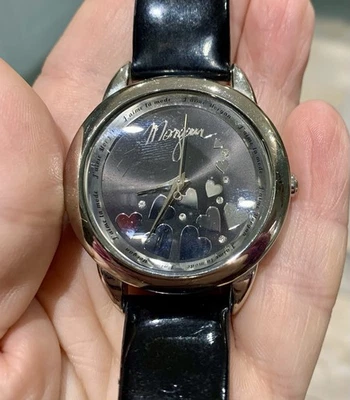 MORGAN de Toi Ladies Watch Black Dial with Silver Hearts & Diamanté New Battery - Image 1 of 4
