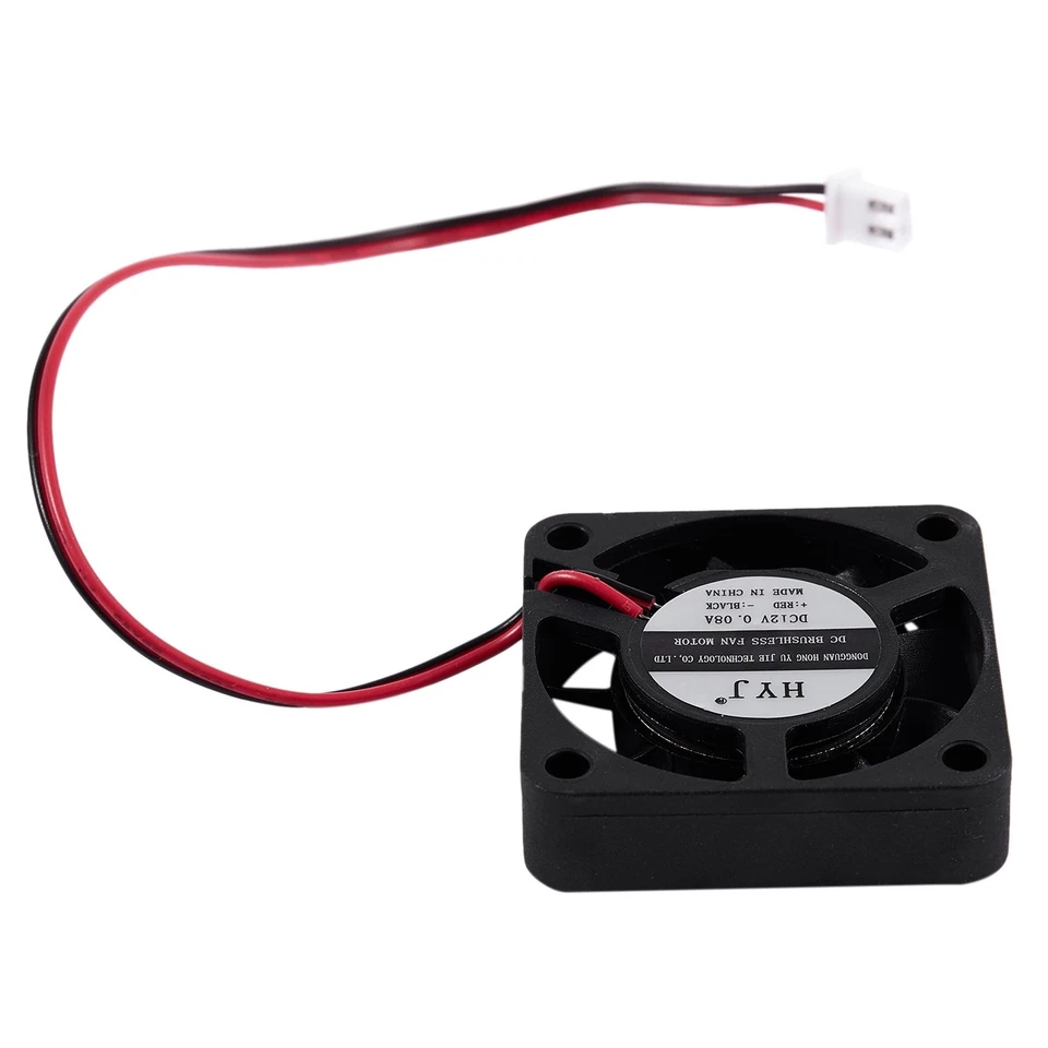 DC 12V 0.1A 2 Pin PC Case CPU Cooler Cooling Fan 40mm x 40mm x 10mm Q7M28649 - Image 3 of 4