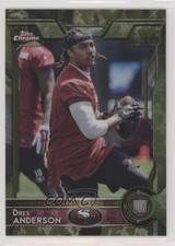 2015 Topps Chrome Rookies STS Camo Refractor 70/499 Dres Anderson #169 pm6