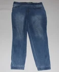 LOGO By Lori Goldstein Knit Pull On Denim Straight Leg Jogger Jeans Size 10