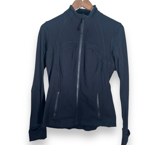 Chaqueta Lululemon para mujer negra Luon Define con cremallera talla 8