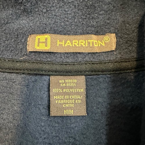 Harriton Walmart Market 51 Fleece Weste Herren M Navy Blau Full Zip Polyester - Bild 3 von 6