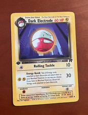 Dark Electrode 34/82 – Team Rocket – 1st Edition – Non‑Holo Rare – NM