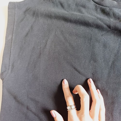Suéter sin mangas Cos talla S jersey negro estructurado algodón Lagenlook - Imagen 9 de 12