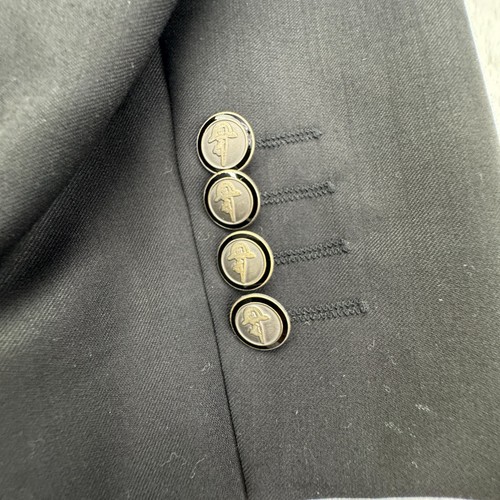 Robert Graham Blazer Jacket Mens 40 Black Single Breasted Peak Lapel Classic Fit - Picture 13 of 13