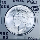 1922 P BU GEM PEACE SILVER DOLLAR UNC MS+++ U.S. MINT RARE COIN 7065