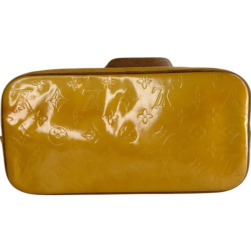 echt Louis Vuitton Vernis Houston Schultertasche Handtasche gelb ca1990 - Bild 6 von 22