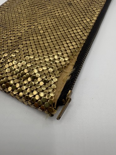 Vintage Whiting And Davis Gold Mesh Reißverschluss Geldbörse Etui defekt - Bild 4 von 7