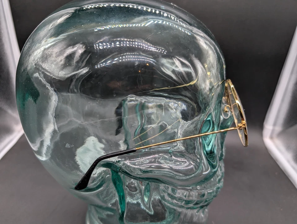 Retro Round Gold Harry Potter Wizard Intellectual Cosplay Spectacles Glasses - Image 2 of 3