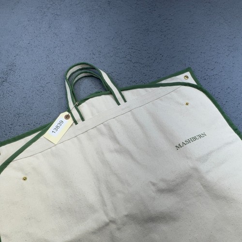 Sid Mashburn Garment Bag Canvas Travel Suit Cover Zipper Handle 40x23 Storage - Picture 8 of 9