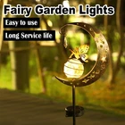 Solar Iron Decor Light Lamp Lights Fairy Led Landscape Fence To Garden Outdoor