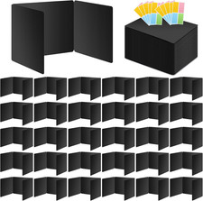 30 Pack Black Desk Dividers for Students, Privacy Shields Folder for Students, D
