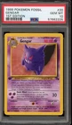 Pokemon Gengar Fossil 1st Edition NON Holo Rare #20 PSA 10 Gem Mint