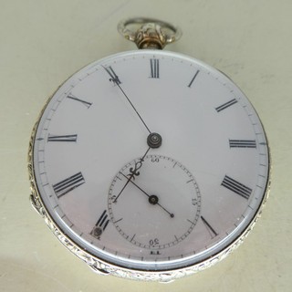 Antiguo reloj de bolsillo A. Eppner & Co. plata