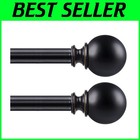 Heavy Duty Decorative Curtain Rods, 7/8 Inch