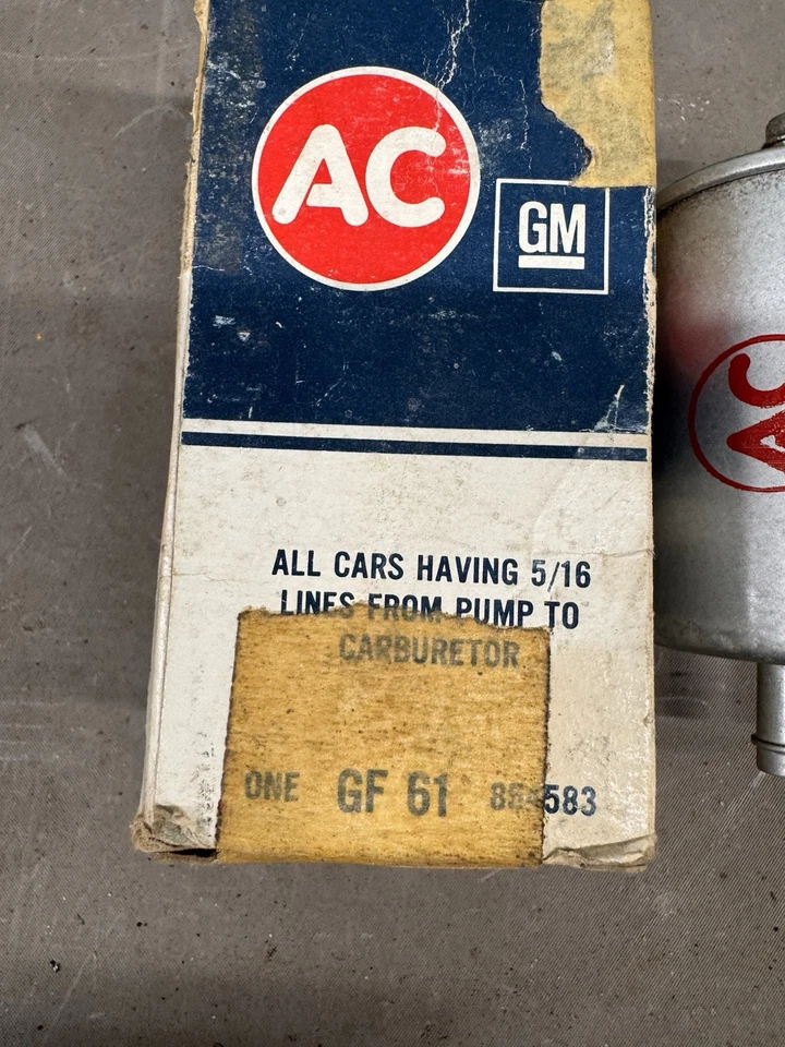 Filtro de combustible Chevy Corvette Pontiac GTO Chevelle 5/16 Gas Line Nova 1964-1966 nuevo de lote Foto 3 de 4