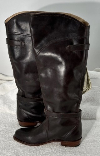 Frye Dorado 77561 Damen 5,5 Braun Leder Kniehohe Reitstiefel Siehe Fotos - Bild 6 von 15