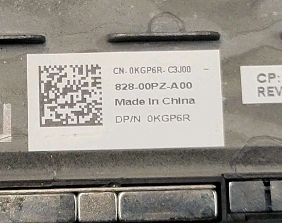 Tablet Dell OEM Latitude 5290 serie 2 en 1 LCD cubierta trasera lector FP 0KGP6R #562 Foto 3 de 3