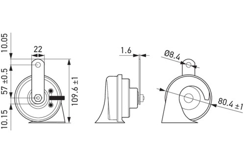 HELLA 3FH 012 010-121 Signal Horn for ,ACURA,ACURA (GAC),HONDA,HONDA (DONGFENG), - 第 12/12 張圖片