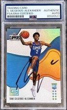 Shai Gilgeous-Alexander Signed 2018-19 Panini Status Rookie Card PSA/DNA