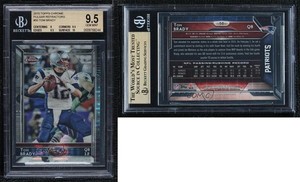 2015 Topps Chrome Pulsar Refractor Tom Brady #50 BGS 9.5 GEM MINT