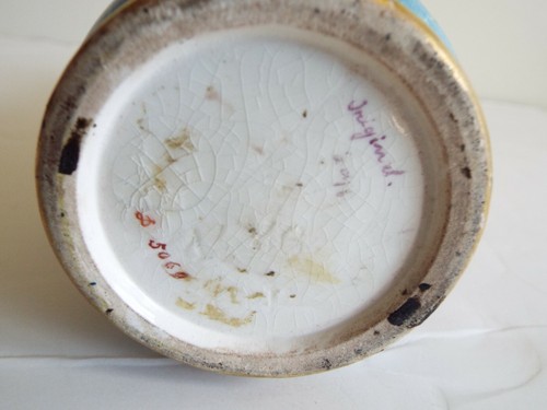 ÖSTERREICHISCHE ODER DEUTSCHE HANDBEMALTE PORTRAIT VASE UM 1880-1900 - Bild 9 von 9