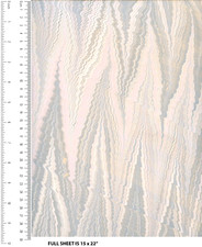 Hand Marbled Paper 15 x 22" for Bookbinding, Scrapbooking, Crafts