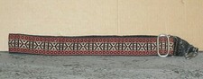 1970's Hippie Camera Strap w/Red Silver Variation of Traditional Pattern A4414