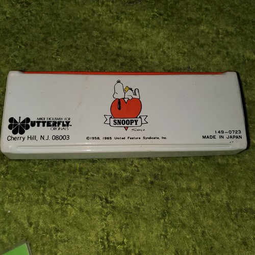 Lot Of Peanuts Butterfly Originals Snoopy Mini Pencil Cases message board paper  - Picture 5 of 8