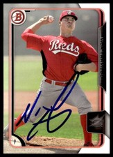 2015 Bowman Prospects Baseball Nick Travieso Cincinnati Reds #BP82 Signed