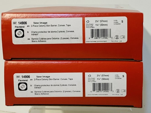 10 Hollister 14906 2 Stück vorgeschnittene konvexe Hautsperre 2-1/4 Zoll Flansch 1-1/4 Zoll 2BX/5EA
