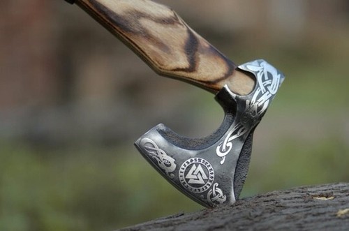 Custom Handmade Carbon Steel Viking Axe, Collectible, Anniversary Gift JW-1242 - Bild 4 von 7
