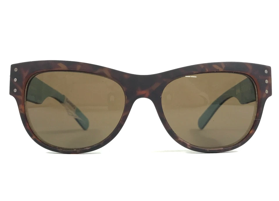 Óculos de sol Spy+ BOROUGH G12 marrom tartaruga azul armação quadrada com lentes marrons - Imagem 2 de 4