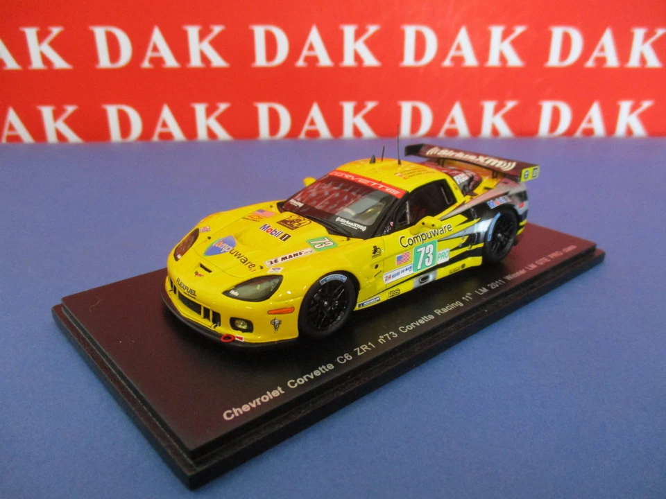 1/43 Modellino Auto Chevrolet Corvette C6 ZR1 24H Le Mans 2001 O. Beretta - Immagine 2 di 4