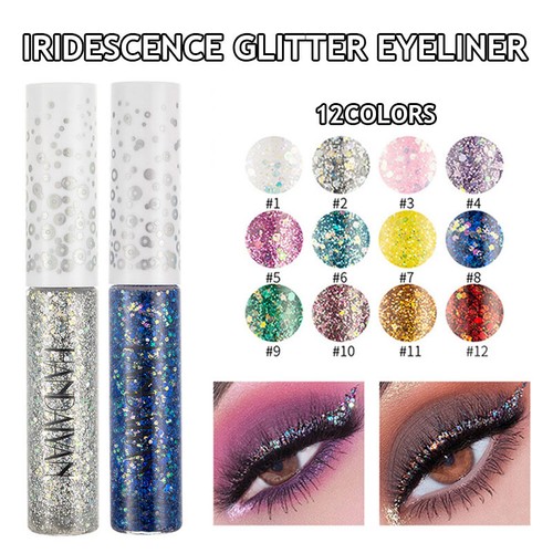 Glitter Sequins Eyeliner Pen Makeup Eye Liner Pencil Liquid Diamond Eyeshadow 🎀 - Picture 7 of 24