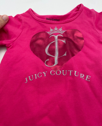 Juicy Couture Kinder 2-teiliges Set - rosa 2T-Shirt / schwarze Herz Hose - KOSTENLOSER VERSAND! - Bild 2 von 6