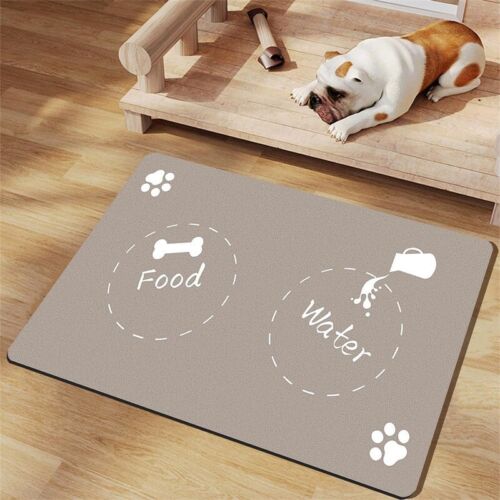 Quick Dry Pet Feeding Mat-Absorbent Dog Cat Placemat for Food and Water Bowl - Picture 45 of 52